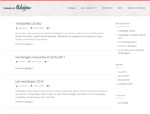 Tablet Screenshot of domainedemalaigue.com